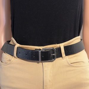Calvin Klein Leather Classic Black Belt | Size Small